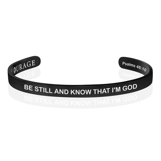 BE STILL AND KNOW THAT I AM GOD 6mm Bracelet
