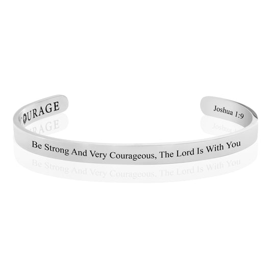 BE STRONG AND VERY COURAGEOUS FOR I AM WITH YOU 6mm Bracelet