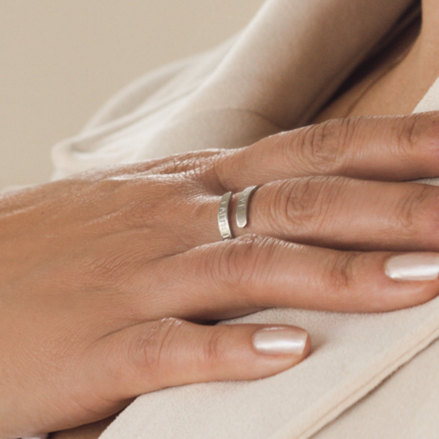 GOD IS WITHIN HER Affirmation Ring