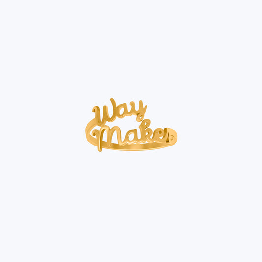 Way Maker "text" Ring