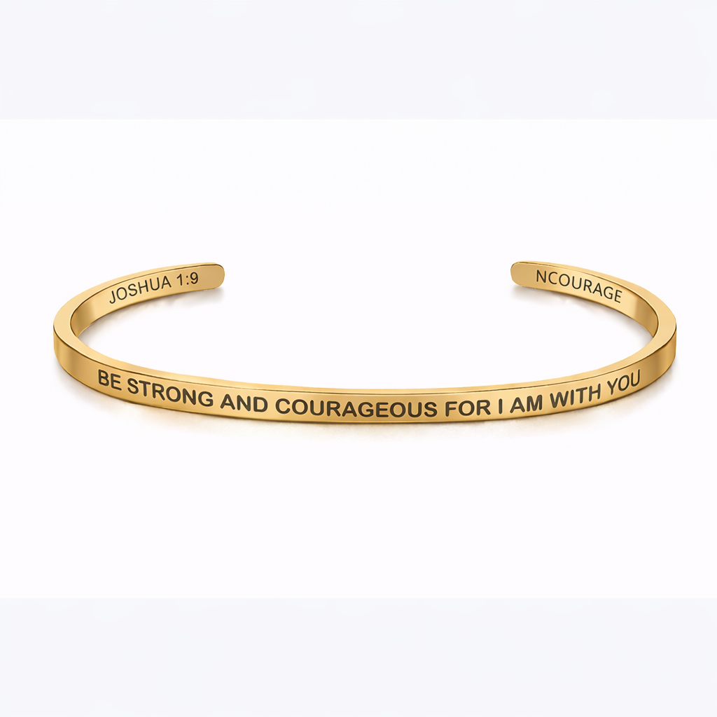 BE STRONG AND COURAGEOUS FOR I AM WITH YOU Bracelet