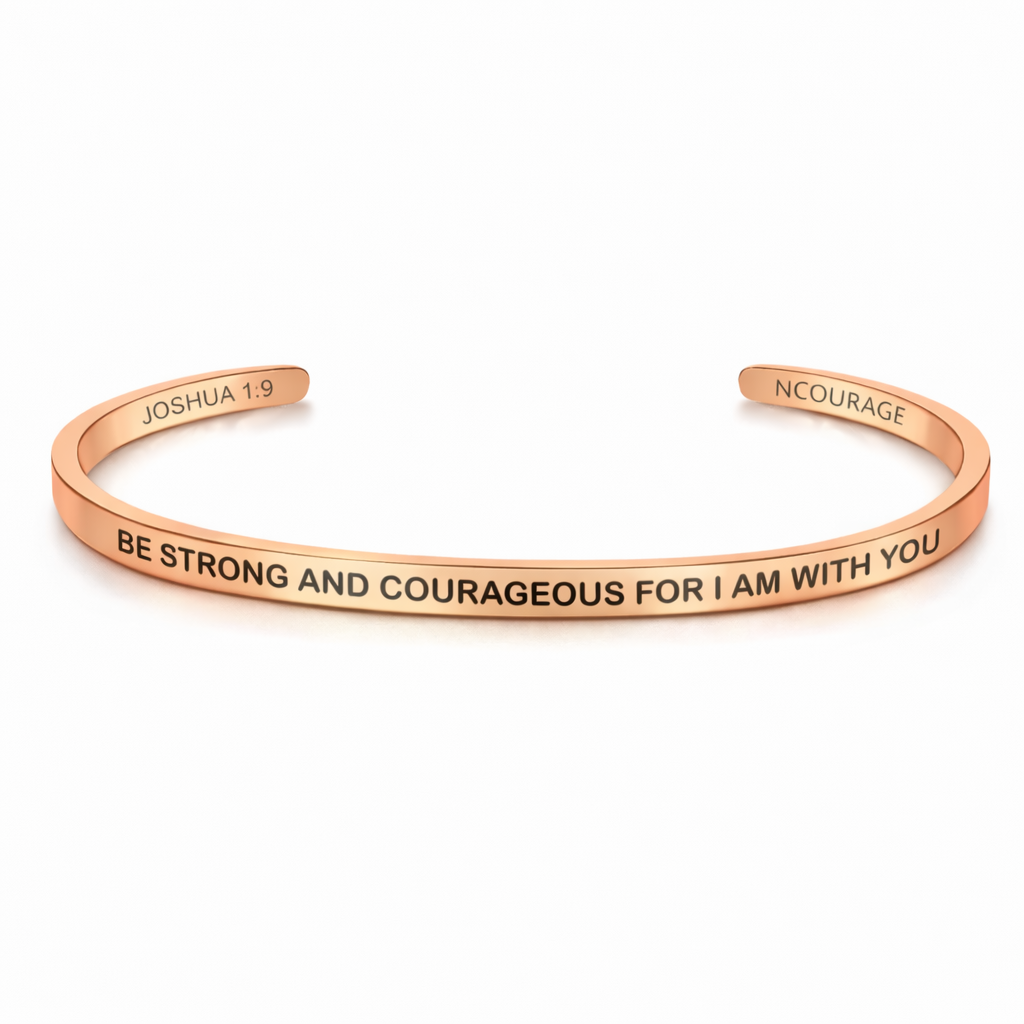 BE STRONG AND COURAGEOUS FOR I AM WITH YOU Bracelet