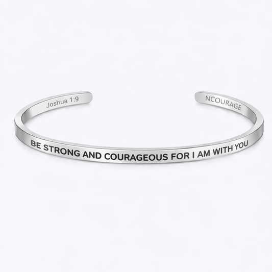 BE STRONG AND COURAGEOUS FOR I AM WITH YOU Bracelet
