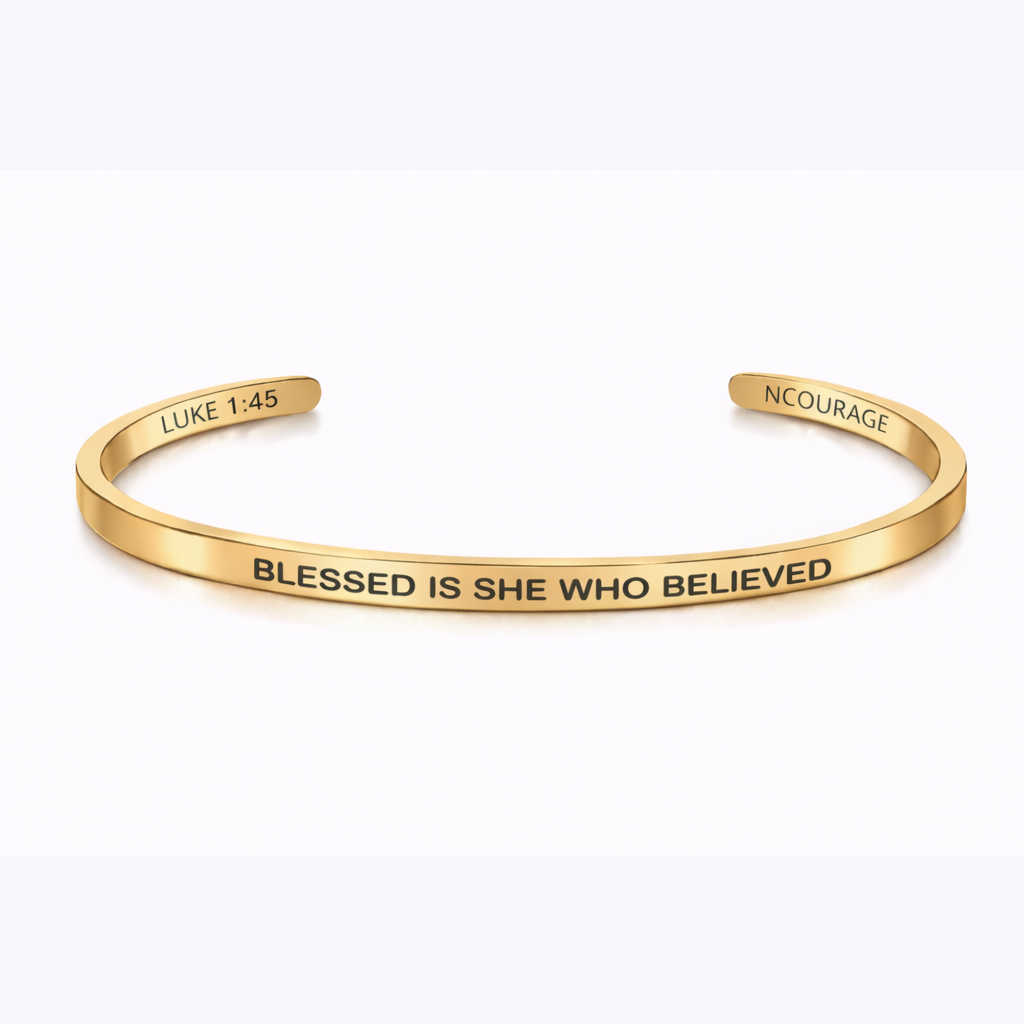 BLESSED IS SHE WHO BELIEVED Bracelet