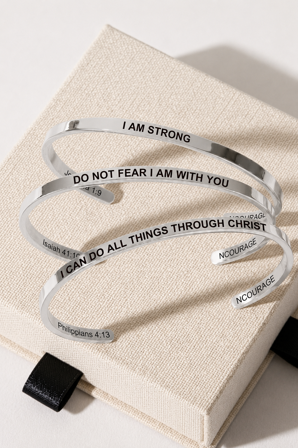 The Faith Stack — Christian Scripture Bracelet Set for Daily Encouragement