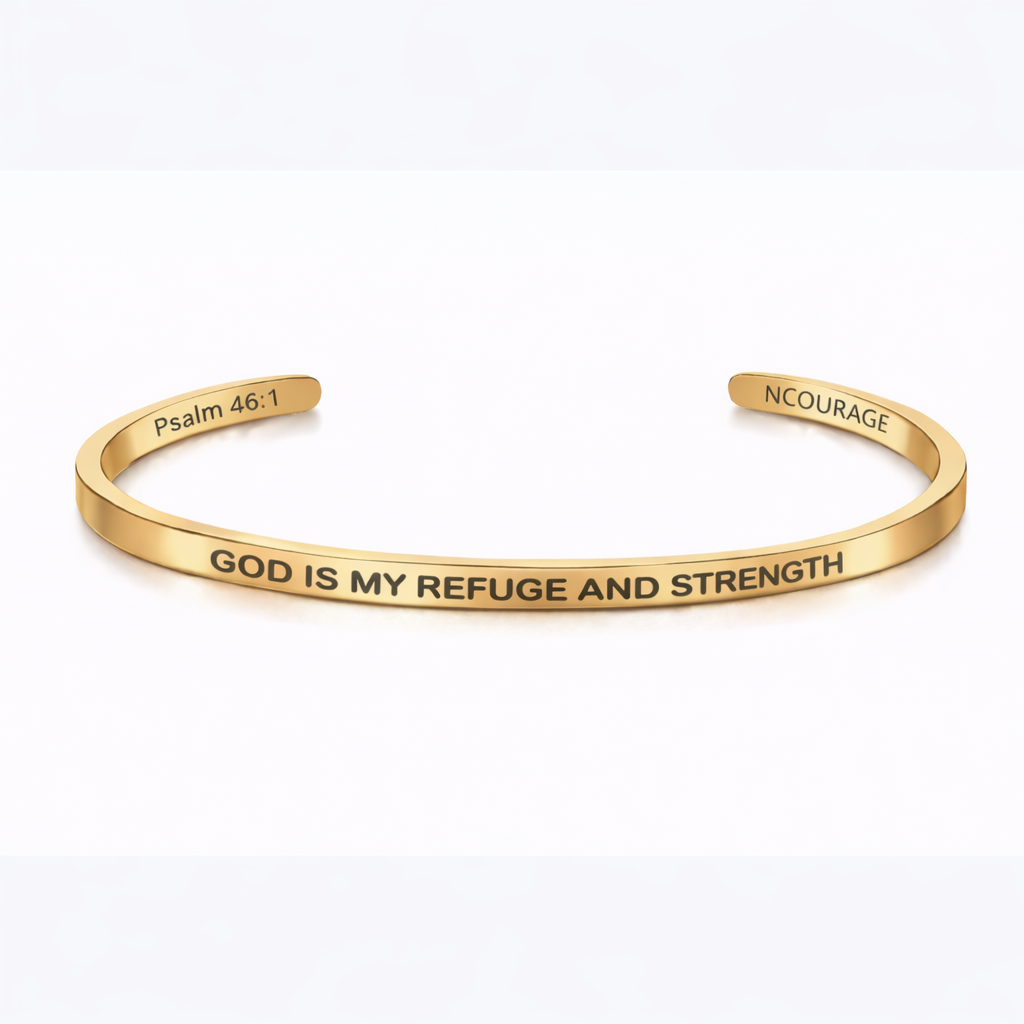 GOD IS MY REFUGE AND STRENGTH Bracelet