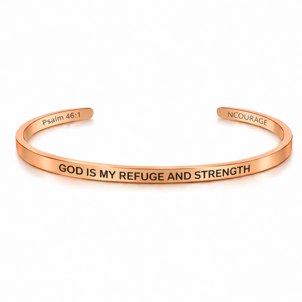GOD IS MY REFUGE AND STRENGTH Bracelet