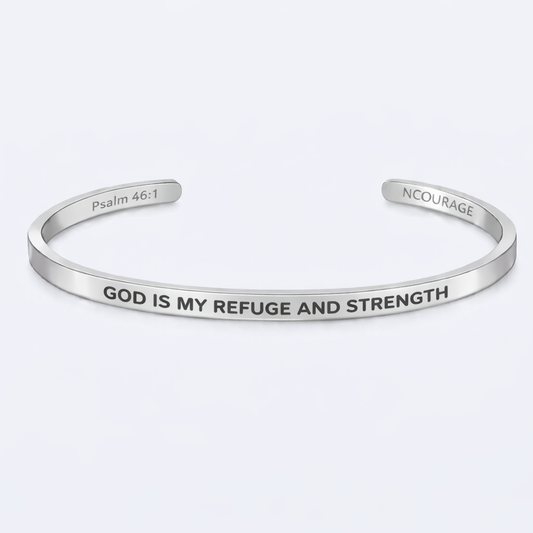 GOD IS MY REFUGE AND STRENGTH Bracelet