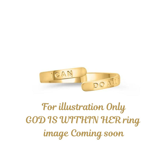 GOD IS WITHIN HER Affirmation Ring (PRE-ORDER)