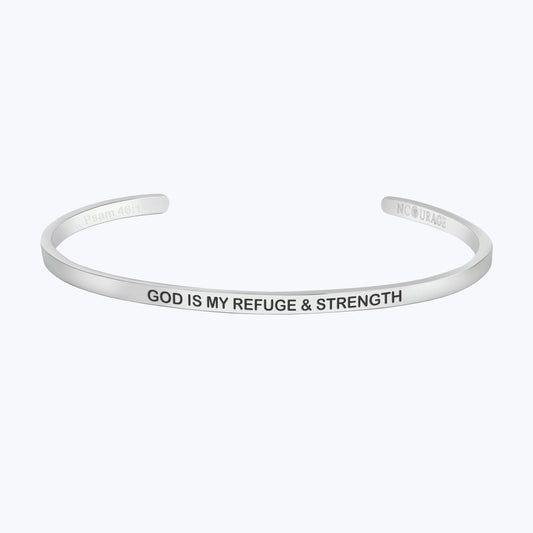 GOD IS MY REFUGE AND STRENGTH - NCOURAGE Bands and Bracelets