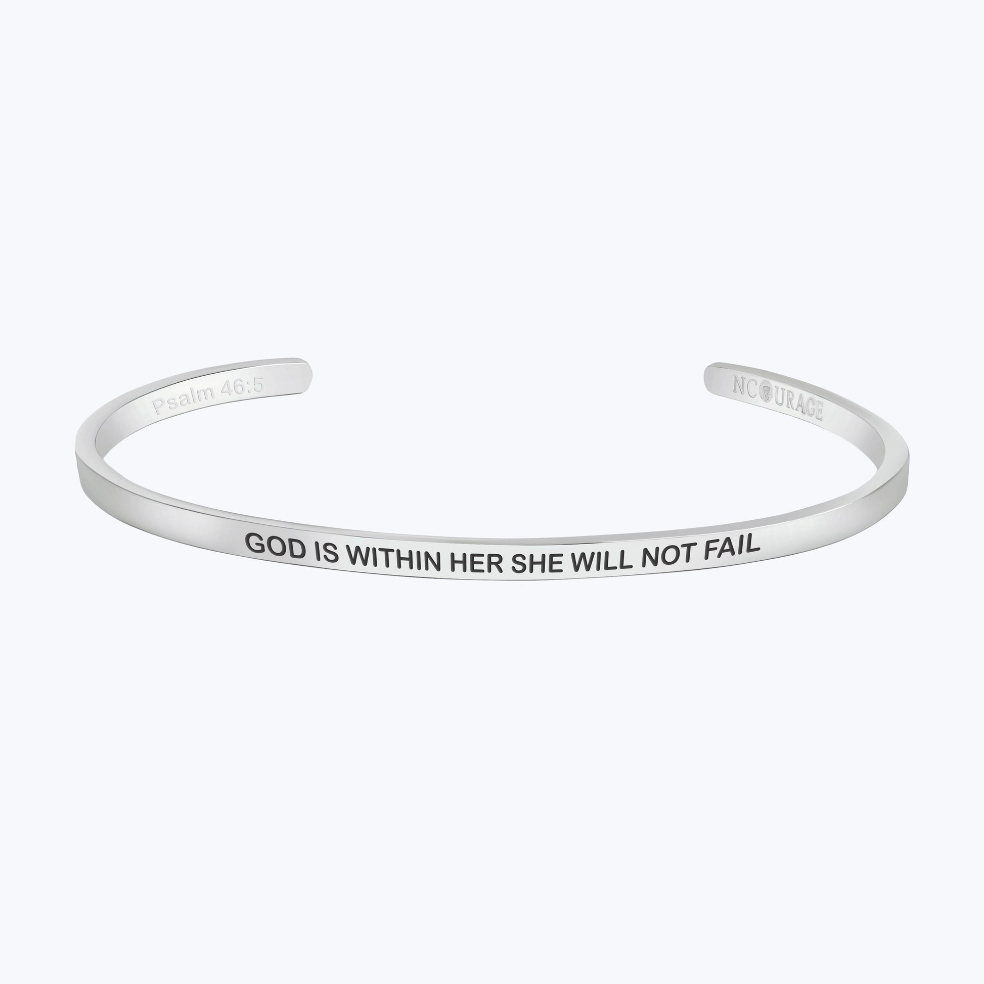 GOD IS WITHIN HER SHE WILL NOT FALL - NCOURAGE Bands and Bracelets