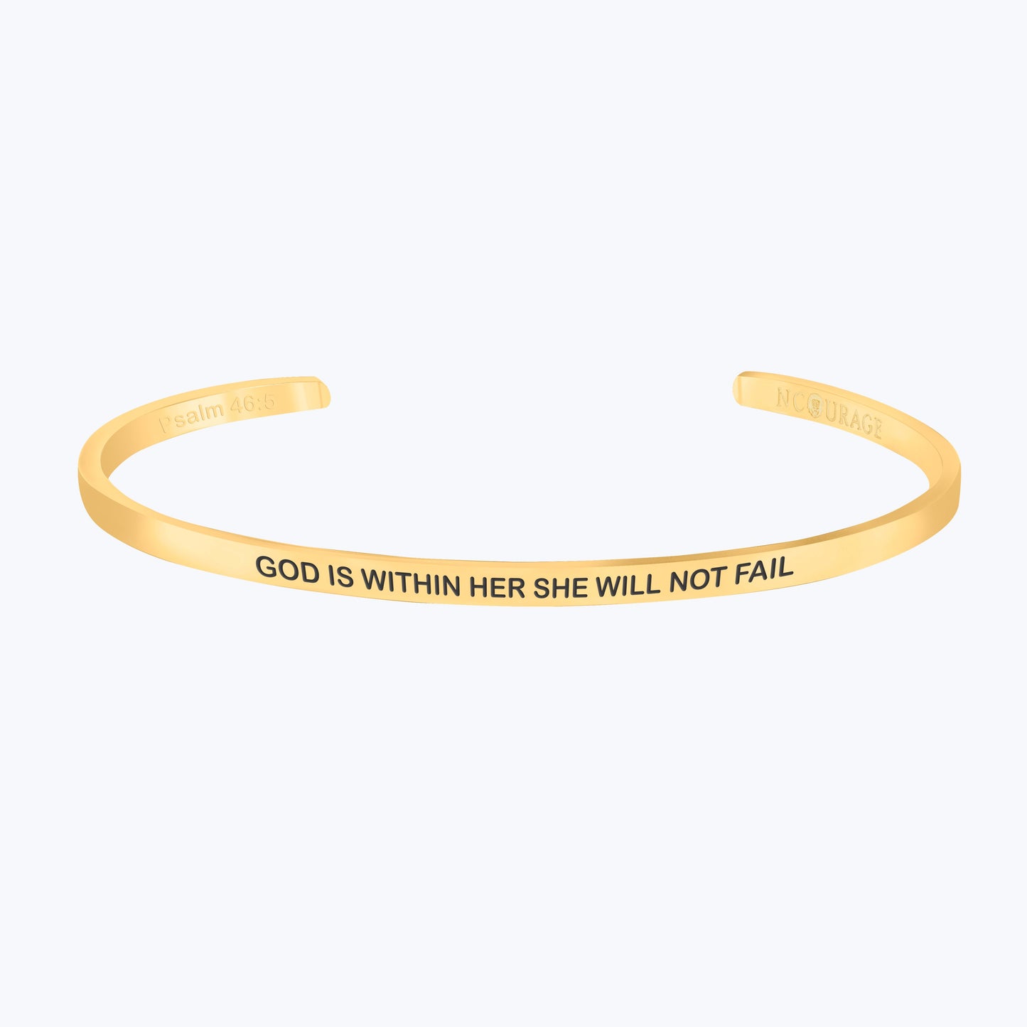 GOD IS WITHIN HER SHE WILL NOT FALL - NCOURAGE Bands and Bracelets